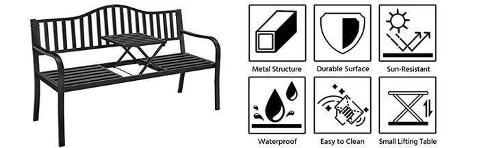 outdoor bench