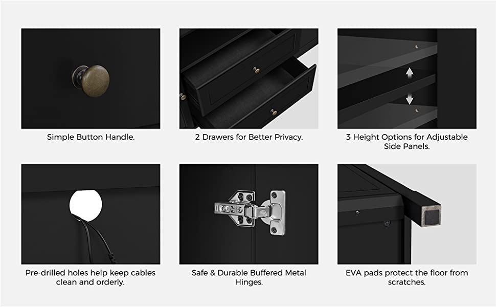 58″ Storage TV Console for TVs up to 65″