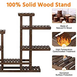 Wood Plant Stand