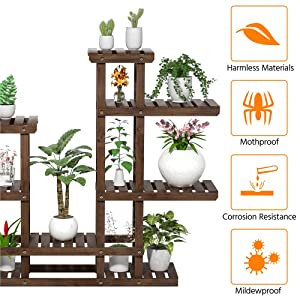 Wood Plant Stand