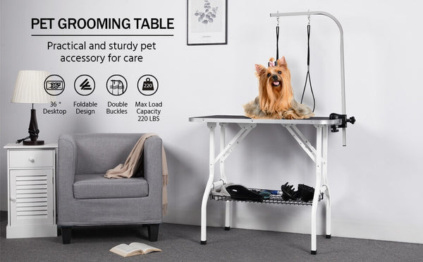 Yaheetech foldable grooming table