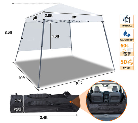 Yaheetech Outdoor Canpopy with backwall