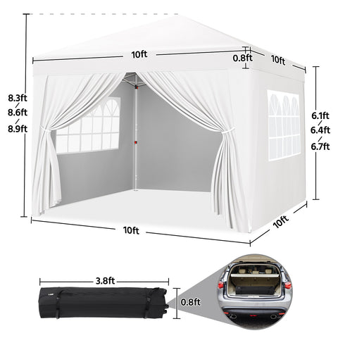 Yaheetech Canopy with Walls Windows