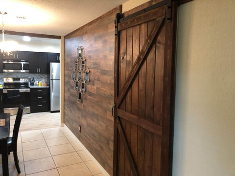 6.6ft J strap Barn Door Hardware