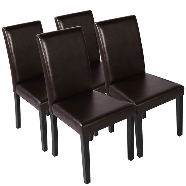 Yaheetech 4pcs Faux Leather Dining Chair
