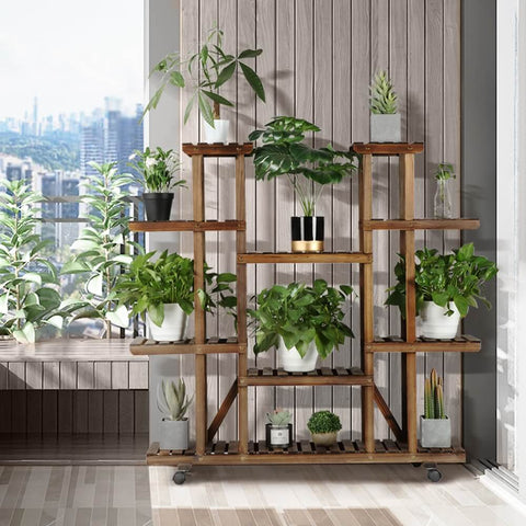 yaheetech multi level plant stand