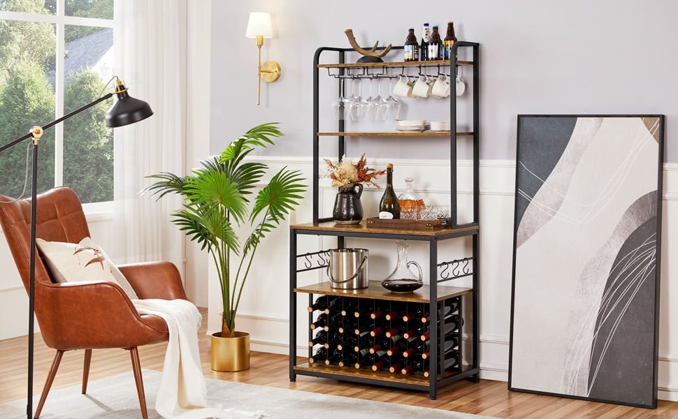 Yaheetech 65 Wine Bakers Rack yaheetech.shop