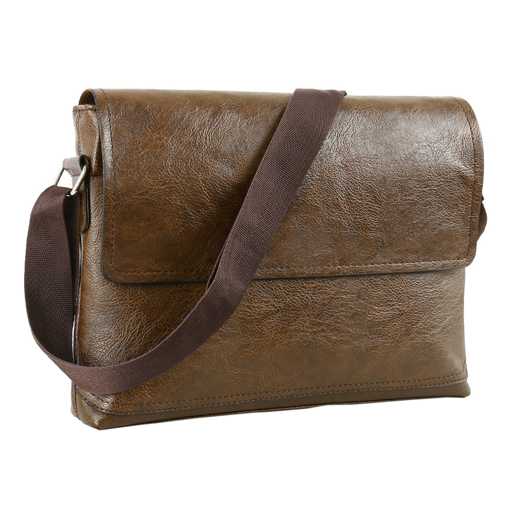 Leather Messenger Casual Business Vintage Cross-body Handbag