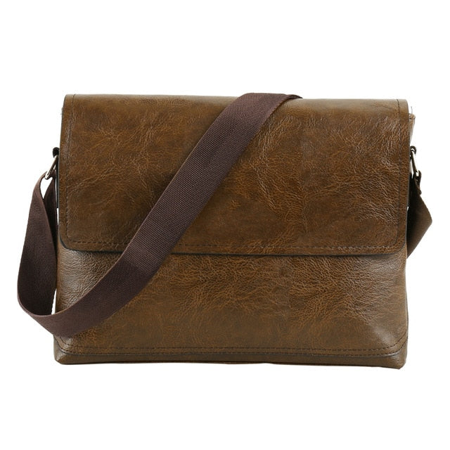 Leather Messenger Casual Business Vintage Cross-body Handbag