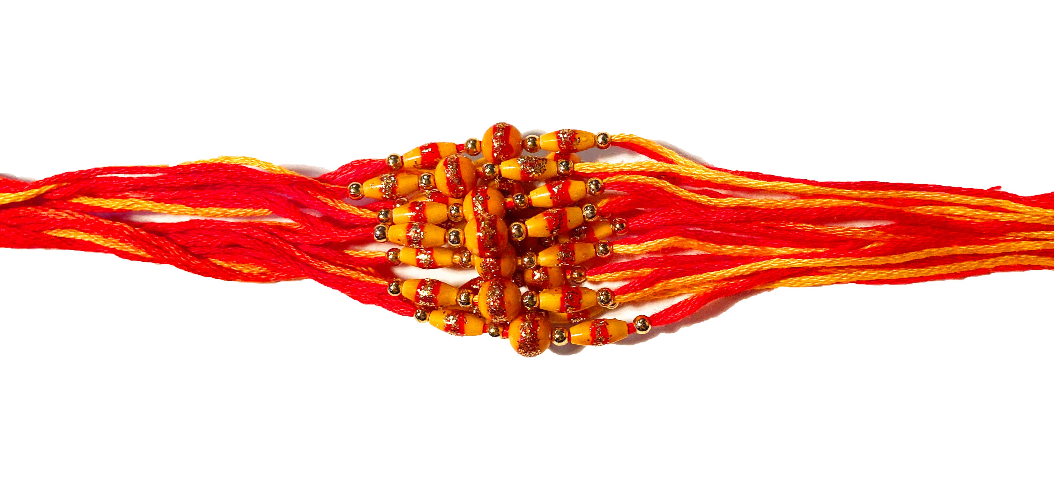 Pack of 12 Raksha Bandhan Rakhis - Bulk Rakhis. Yello Beads