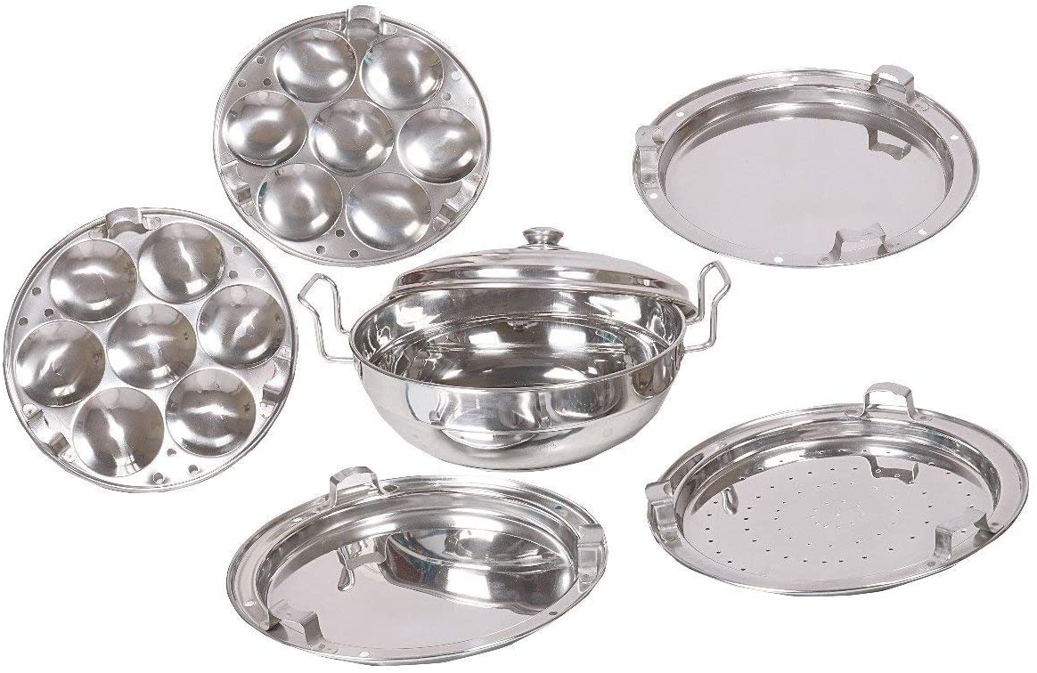 Stainless Steel Multi Kadai , Set Of 6