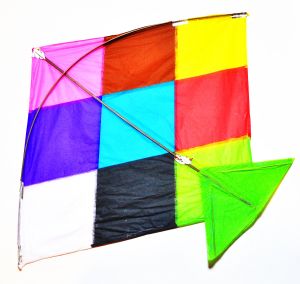 Paper Kites and Kite Line ( Patang & Dori ) 10 Kites and Line