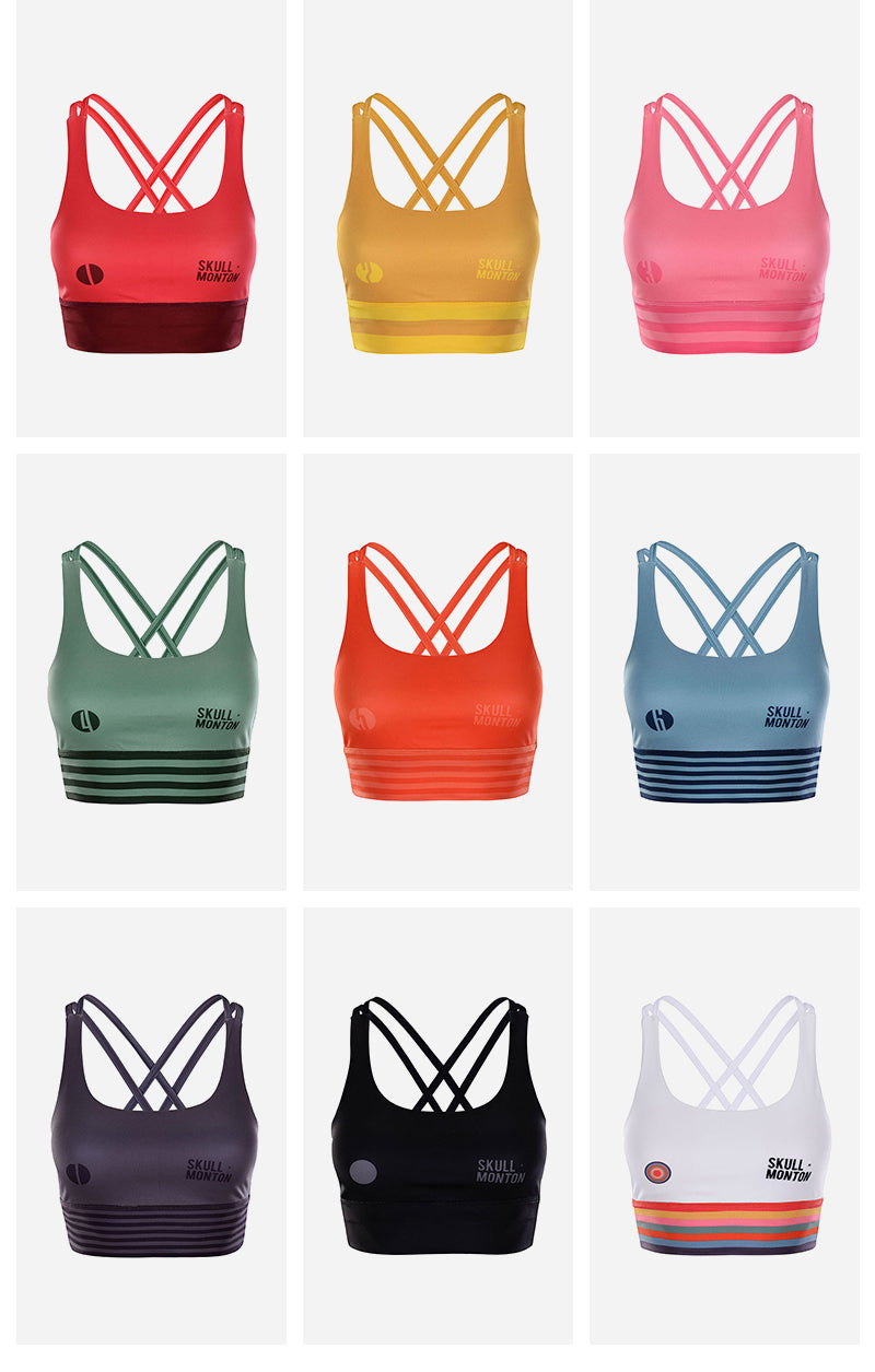 strappy sports bra