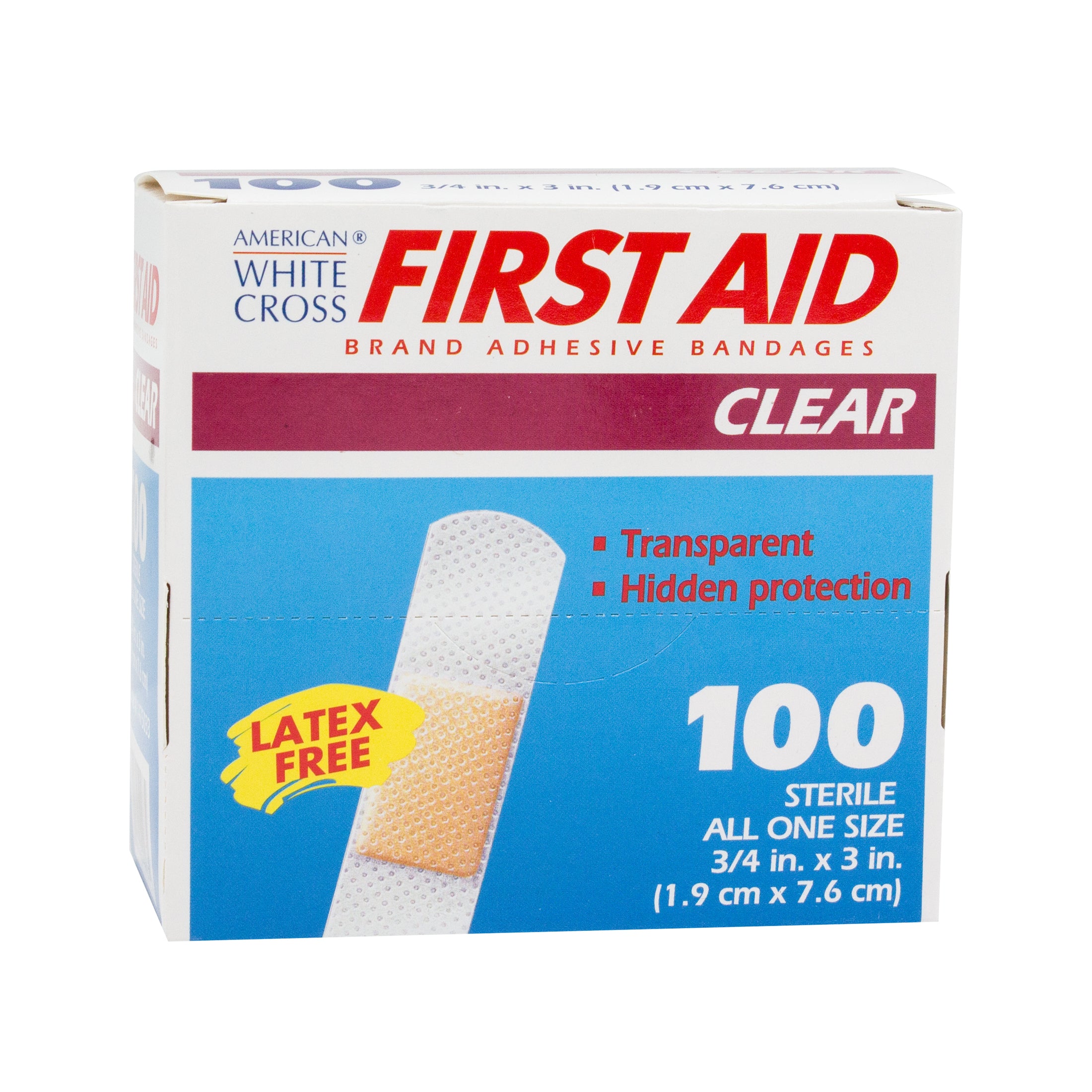 AWC - Clear Strips, Sterile, 3/4