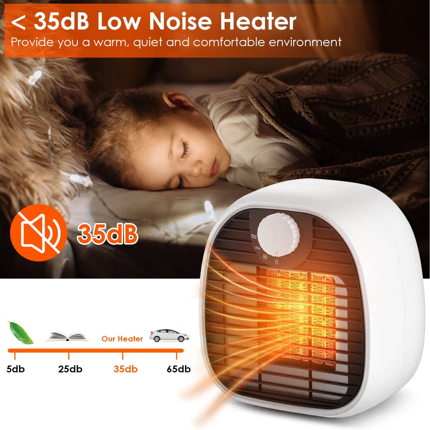 1000W Portable Electric Heater