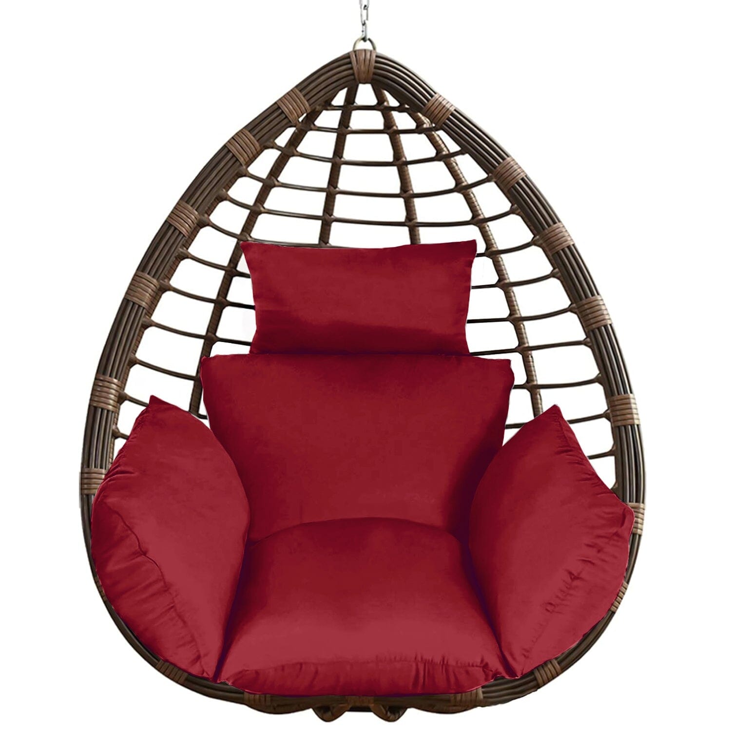 Egg Chair Hanging Basket Seat Cushion with Headrest