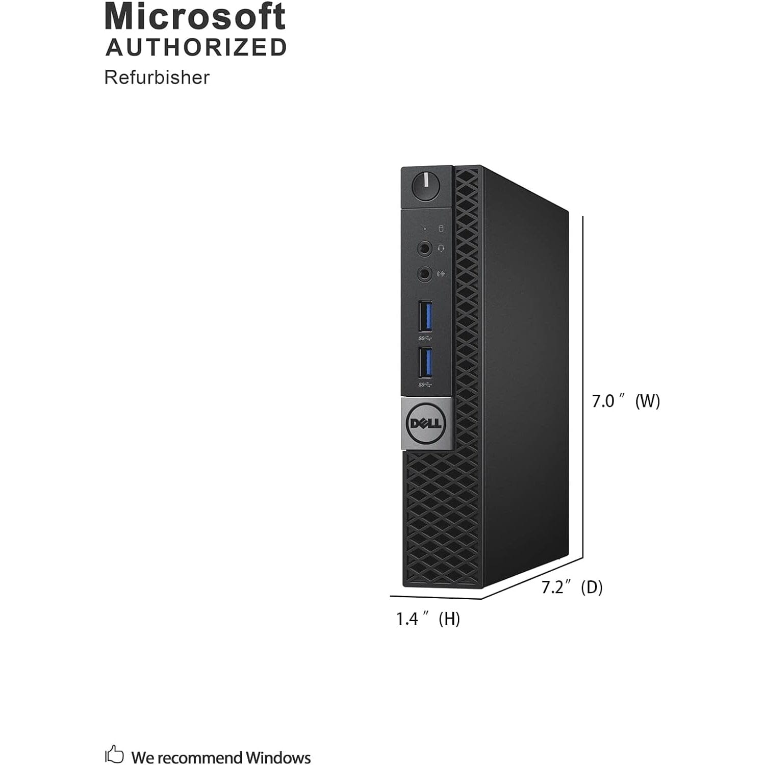 Mini Desktop PC Intel Core i5 8GB RAM 128GB SSD Windows 10 (Refurbished)