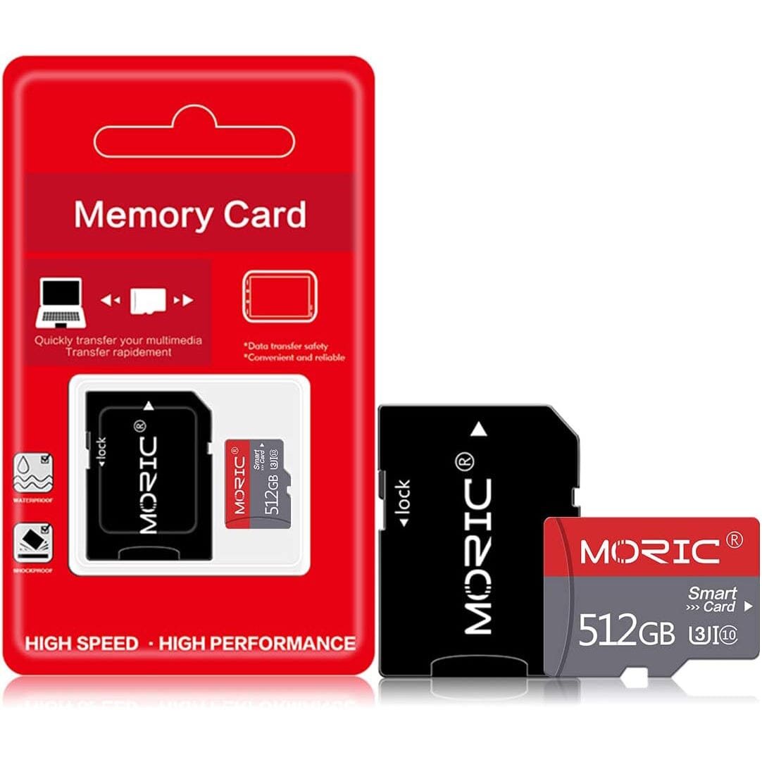 Moric 512GB Micro SD Card Fast Speed MicroSDXC UHS-I Memory Card  (Refurbished)