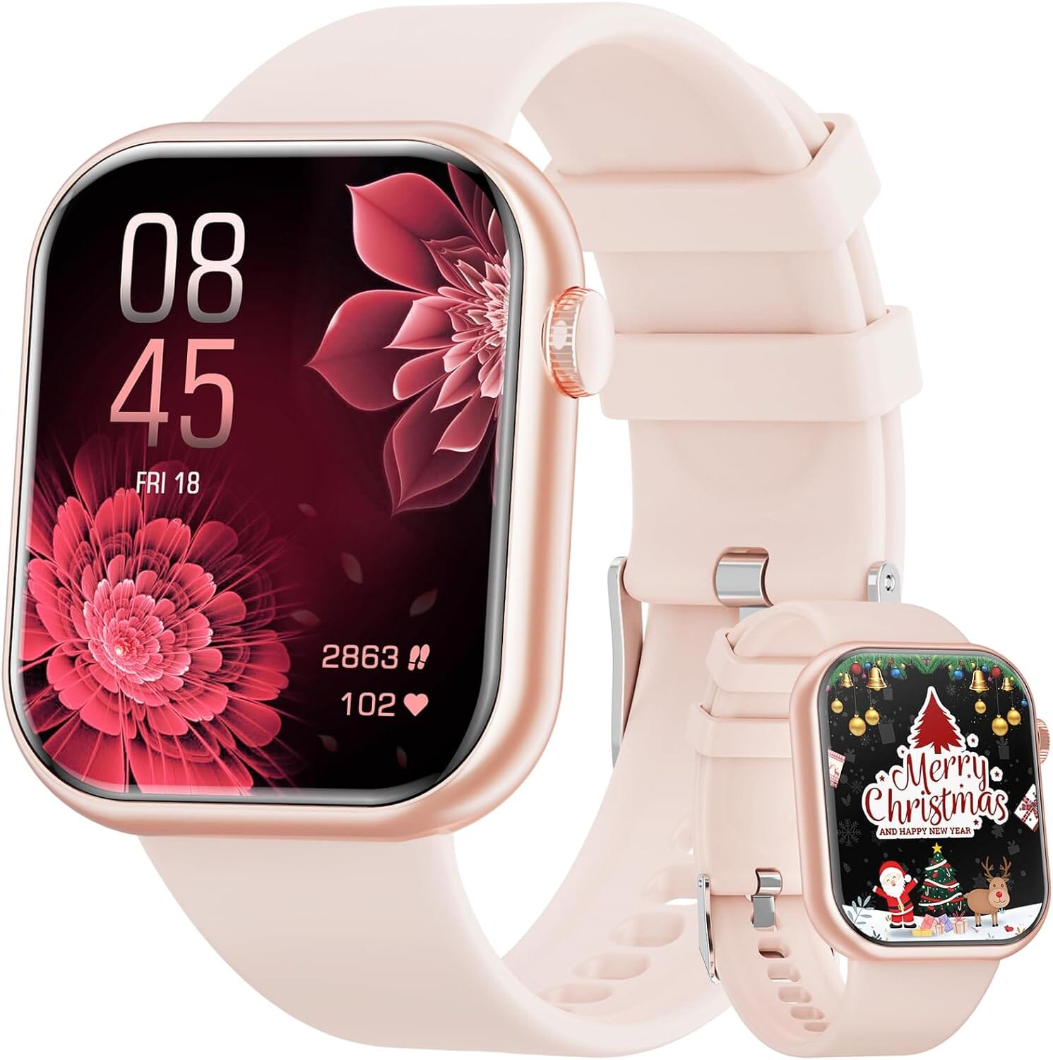 Smartwatch Sport Mode Pink  (Refurbished)