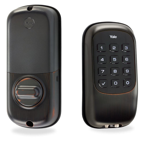 Yale YRD110ZW0BP Push Button Deadbolt Lock B1L YRD110-ZW-US with Z-Wave Smart Home & Security - DailySale