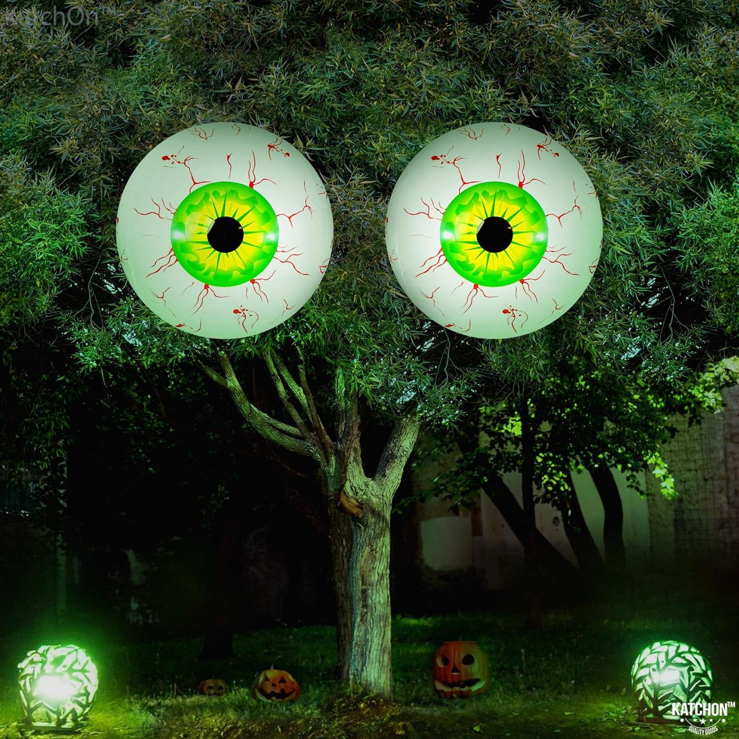 12-Pack: 22 Inch Halloween Eyeball Balloons