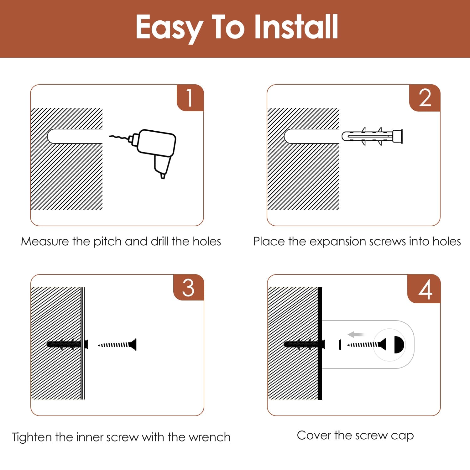 2-Pack: Wall Mounted Paper Towel Holder Under Cabinet