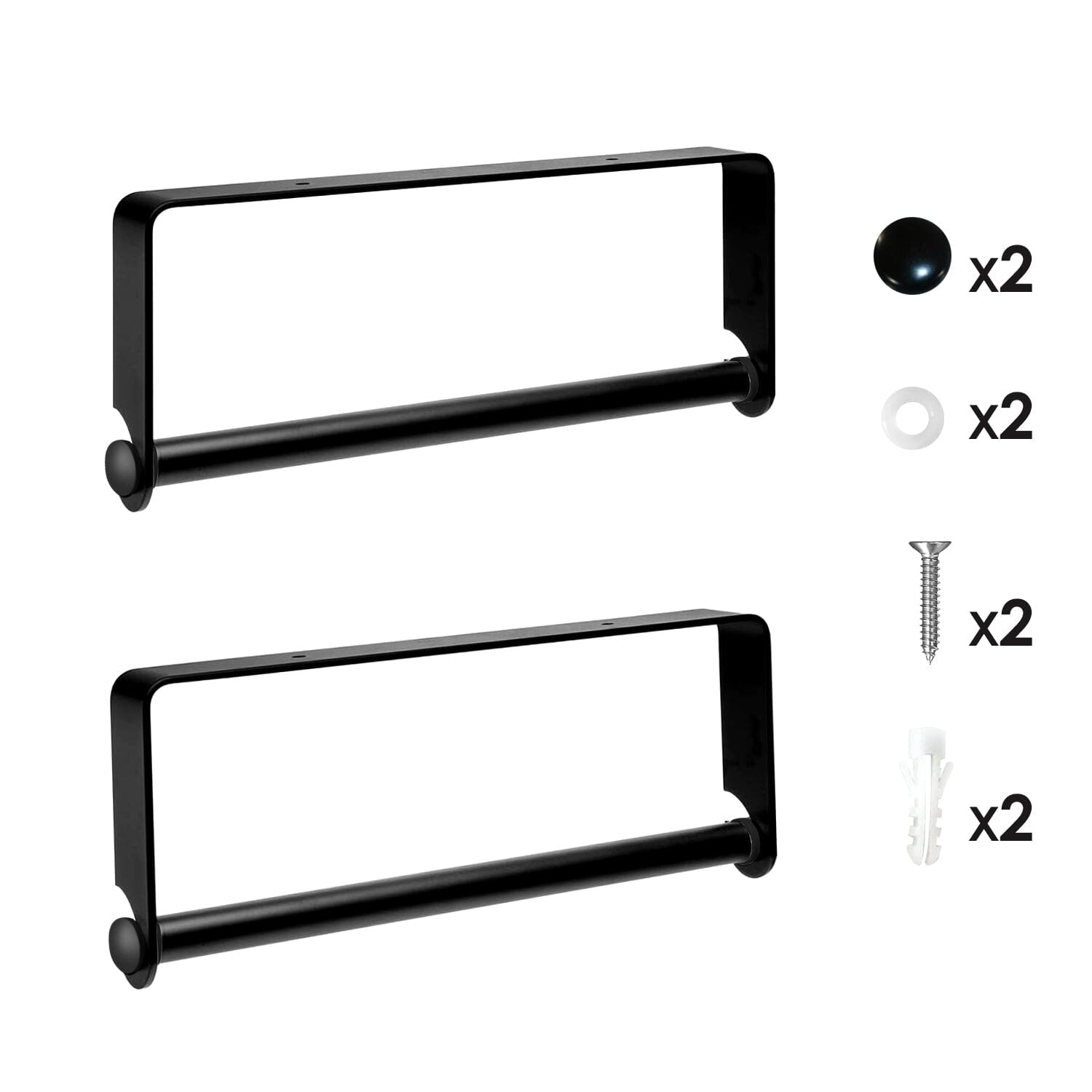 2-Pack: Wall Mounted Paper Towel Holder Under Cabinet