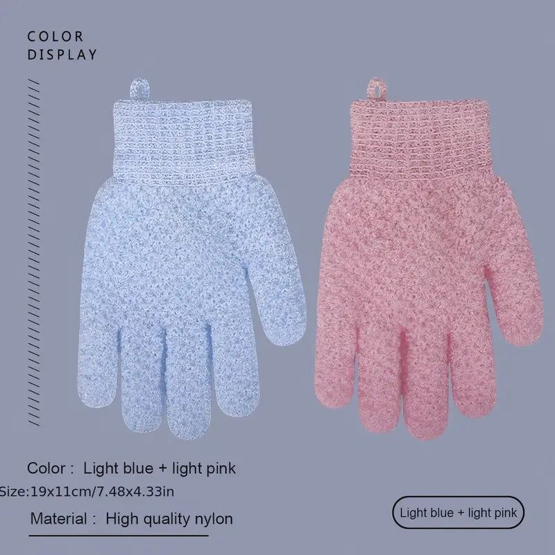 2-Pair: Exfoliating Bath Gloves