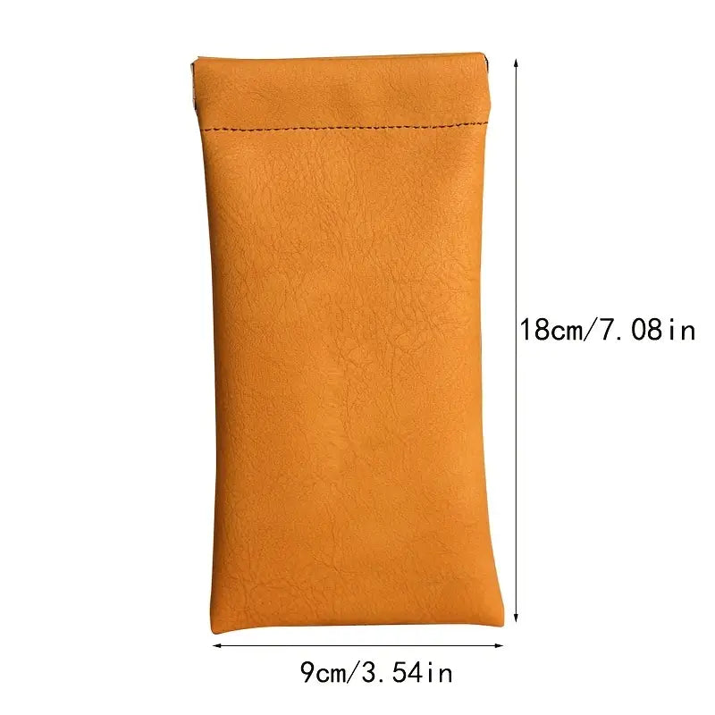 4-Pack: Soft PU Leather Reading Glasses Bag