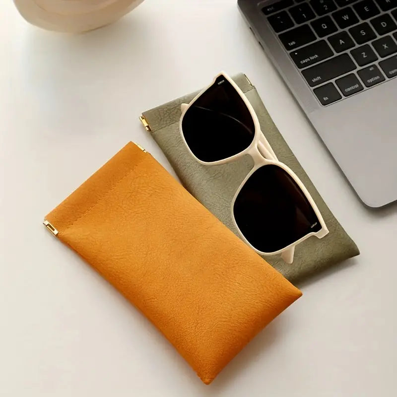 4-Pack: Soft PU Leather Reading Glasses Bag