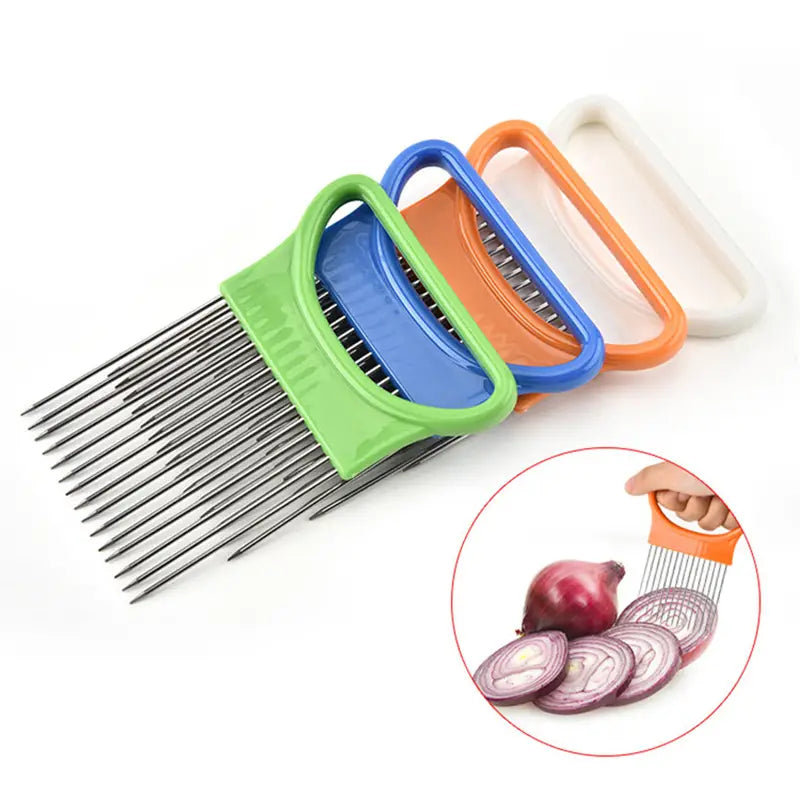 4-Pieces: All-In-One Onion Holder Slicer Set