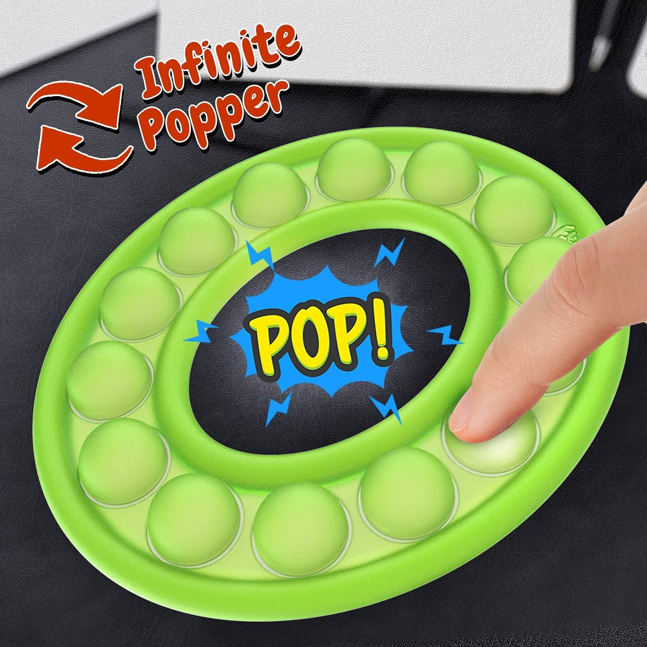 5-Pack: Pop It Fidget Toy Sensory Push Bubble Circle Pop Its