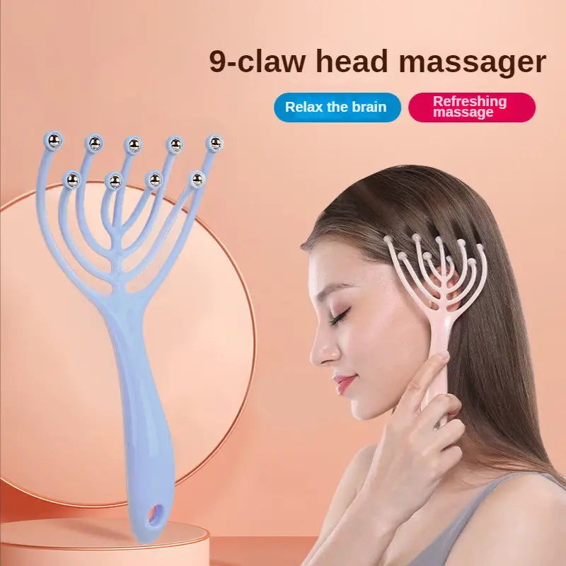 9 Claws Handheld SPA Head Massager