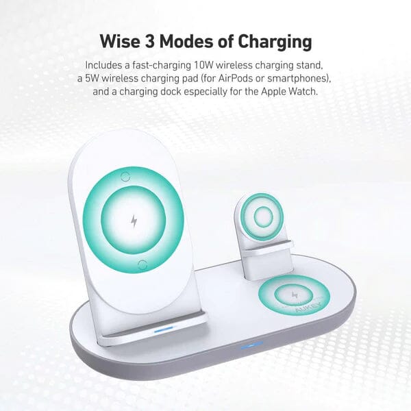 Aircore 3-in-1 Wireless Charging Station Stand