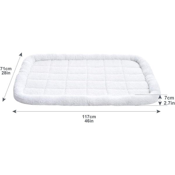 Amazon Basics Faux Sherpa Padded Bolster Pet Bed