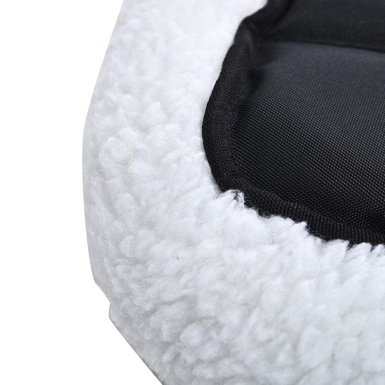 Amazon Basics Faux Sherpa Padded Bolster Pet Bed