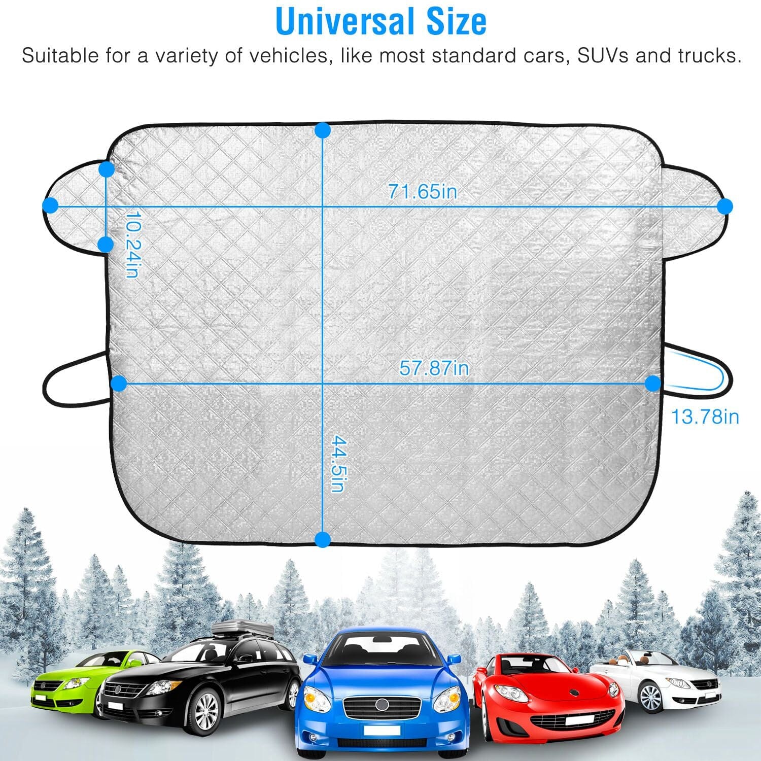 Car Windshield Snow Cover Wind-Proof Magnetic
