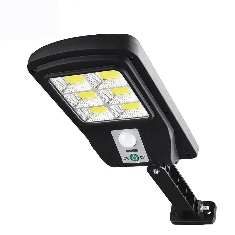 COB Solar Street Lights Remote Control Motion Sensor Security Wall Light with 3 Modes