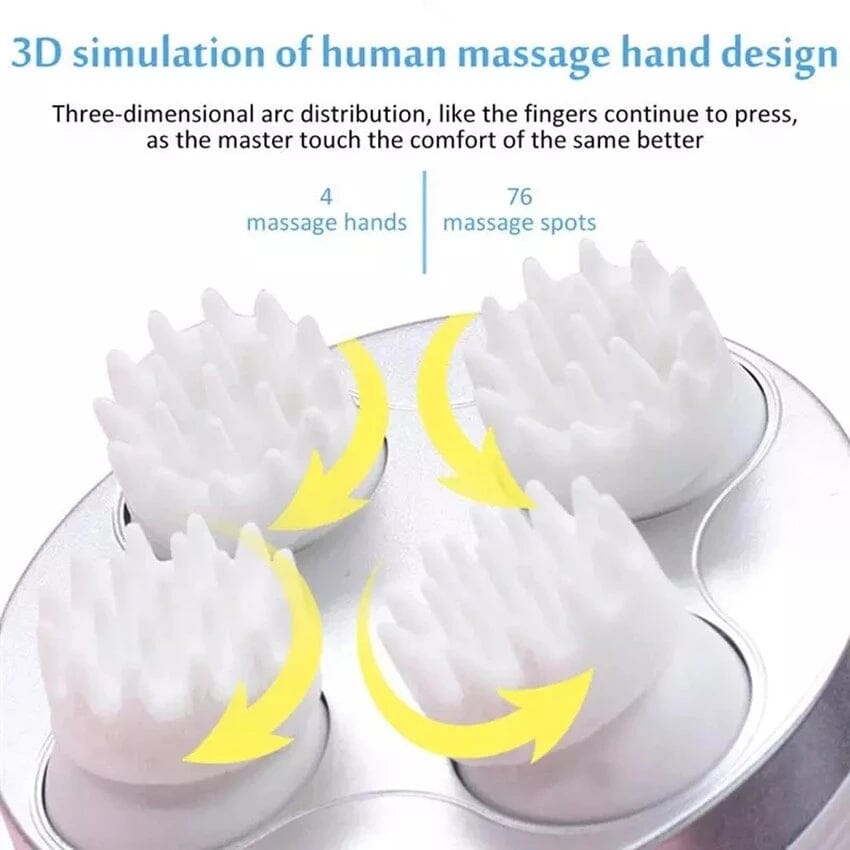 Deep Tissue Waterproof Scalp and Body Massager