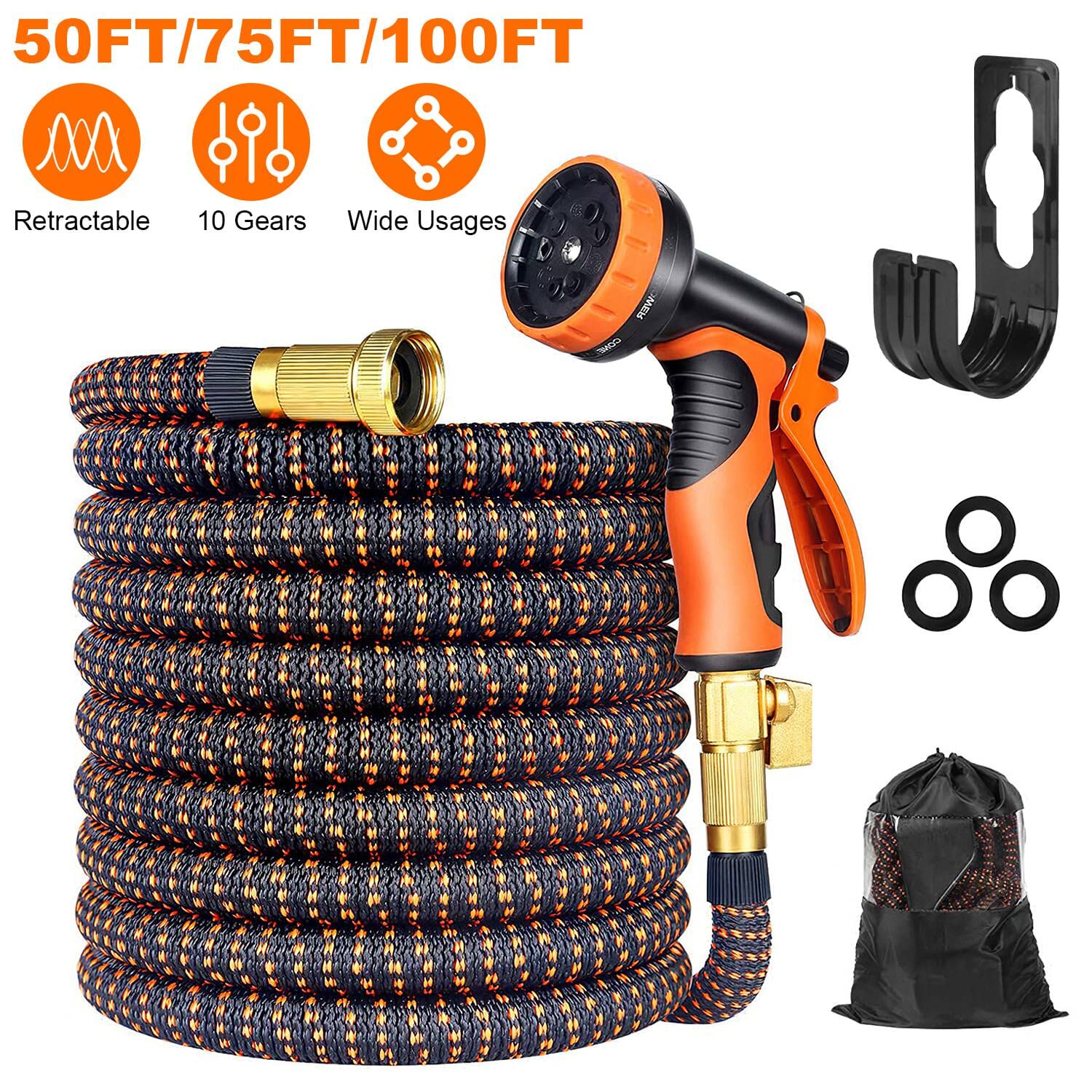 Garden Hose Watering Kit with Spray Nozzle