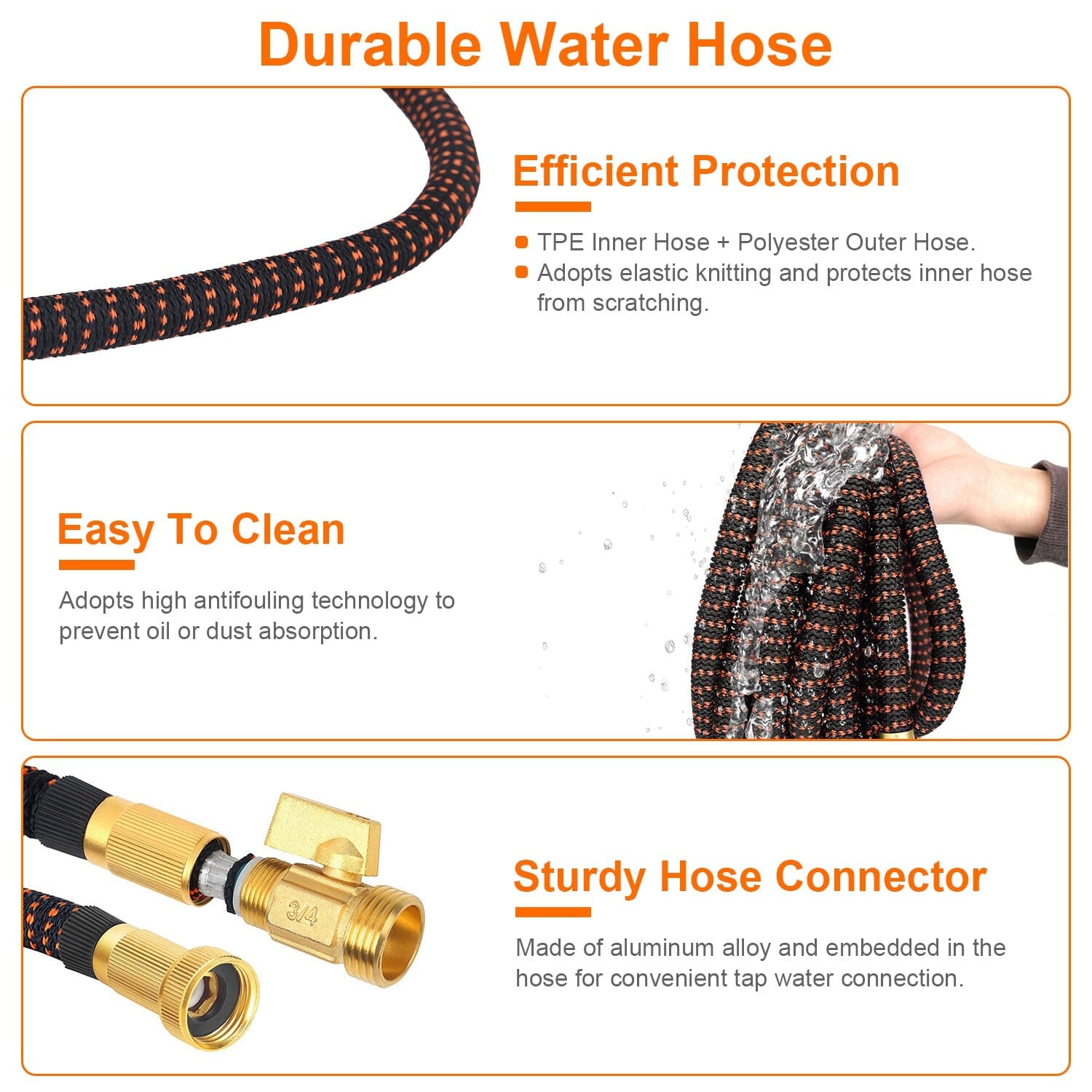 Garden Hose Watering Kit with Spray Nozzle