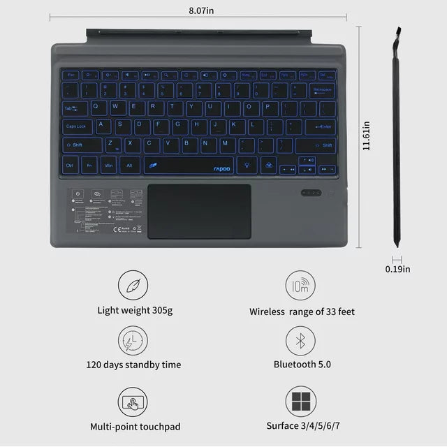 Generic Bluetooth Surface Pro Keyboard