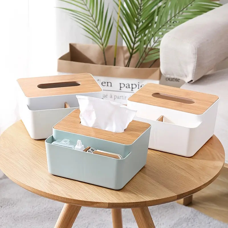 Household Simple Wood Grain Paper Box