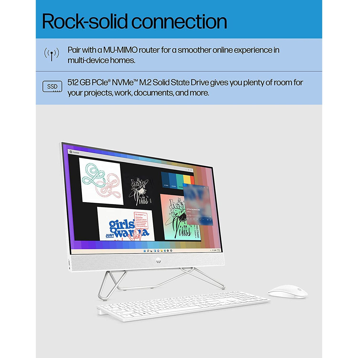 HP All-in-One Bundle PC, 23.8