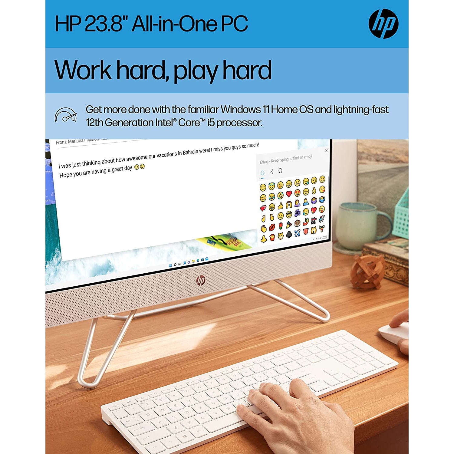 HP All-in-One Bundle PC, 23.8