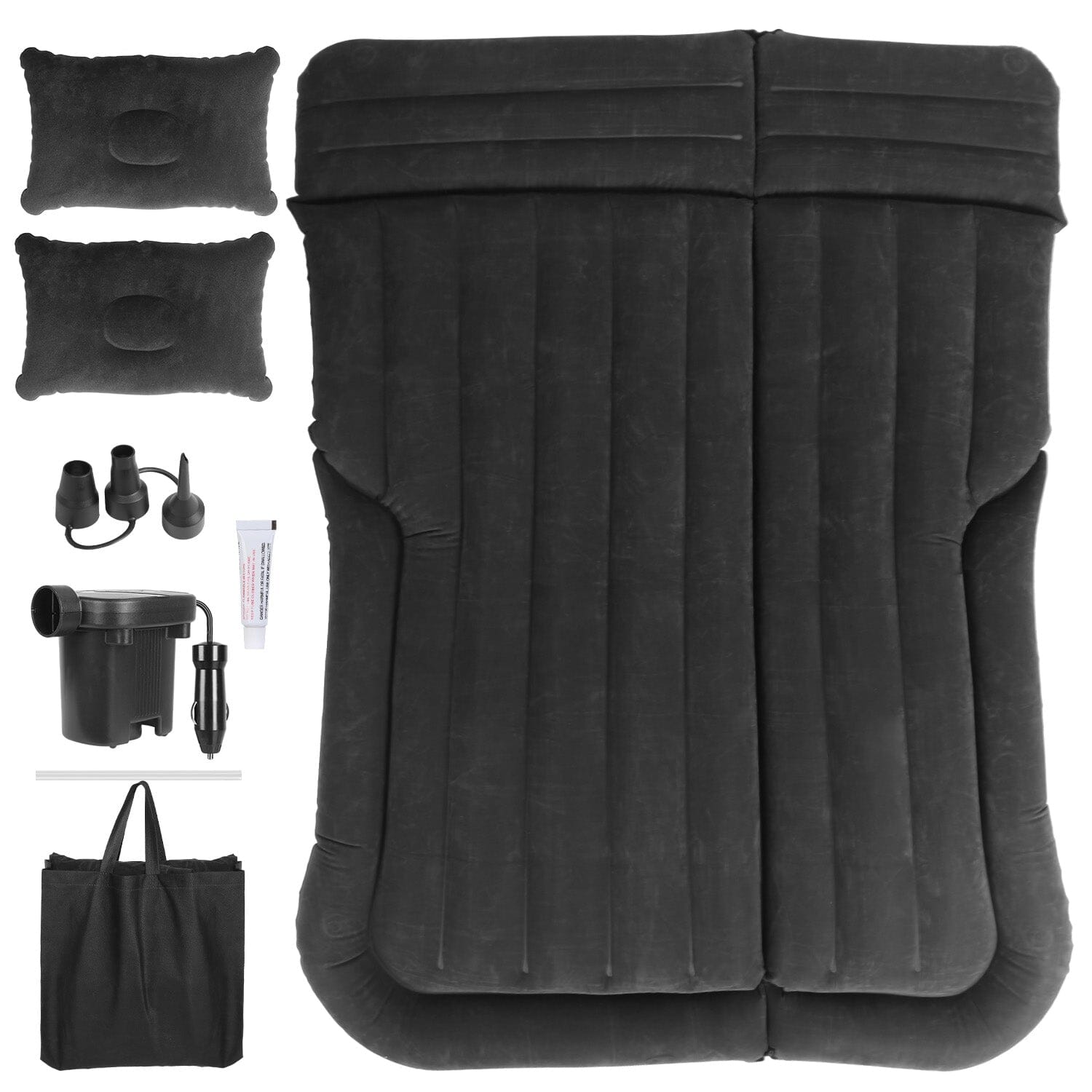 Inflatable SUV Air Mattress Thickened Camping Bed Cushion with Pillow