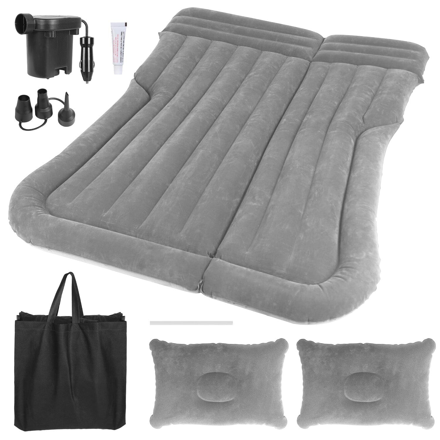 Inflatable SUV Air Mattress Thickened Camping Bed Cushion with Pillow