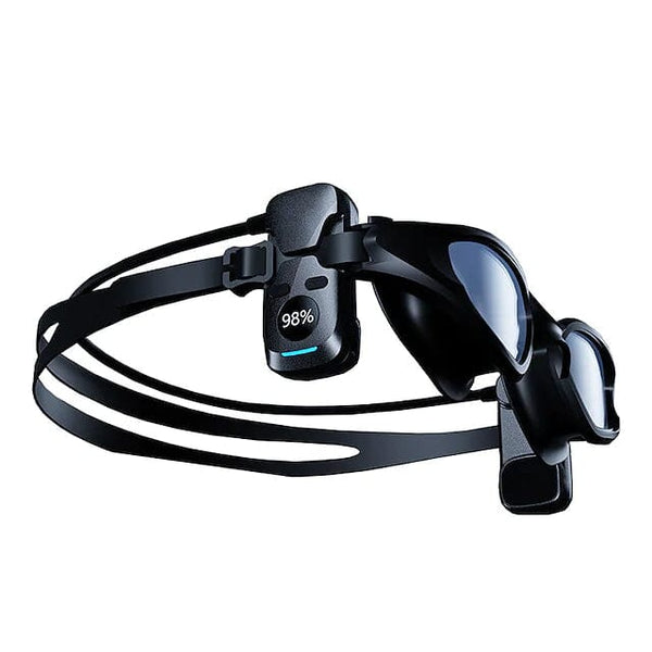 IPX8 Waterproof Bone Conduction Open-Ear Headphones Headphones Black - DailySale