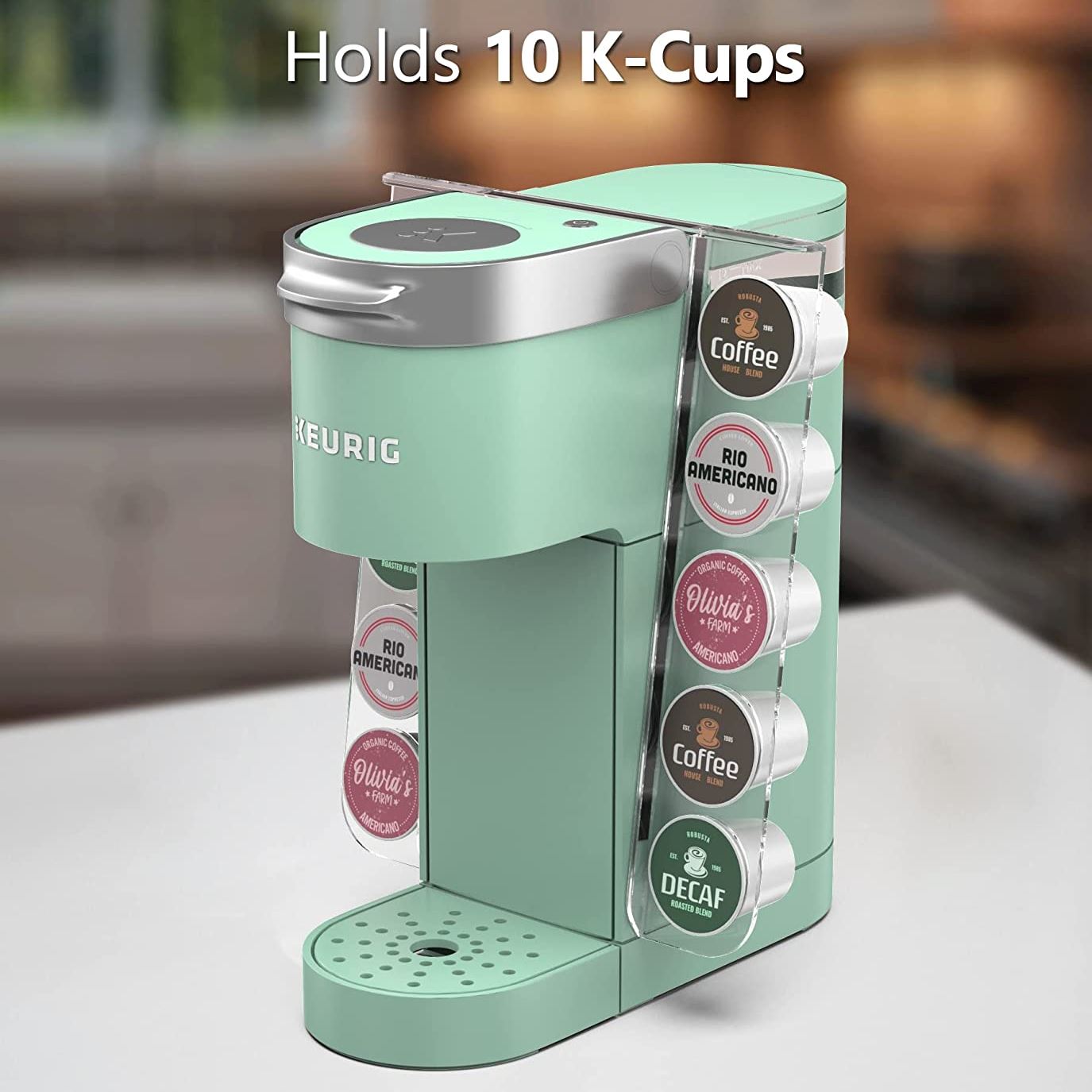 K Cup Organizer for Single Serve Keurig K-Mini and K Mini Plus Coffee Makers