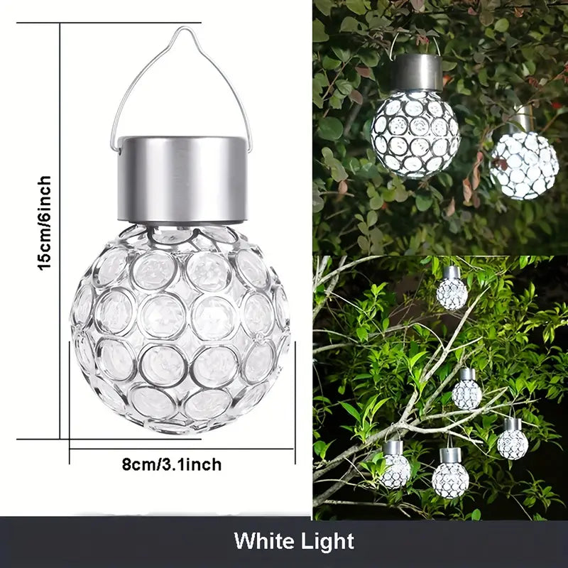 LED Outdoor Solar Lights Garden Light Chandelier Hanging Lamp
